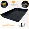 American Built Pro Condensate Drain Pan, 36 in. x 23.5 in Heavy duty HVAC w/Drain Hose Adapter CDP3220 P1